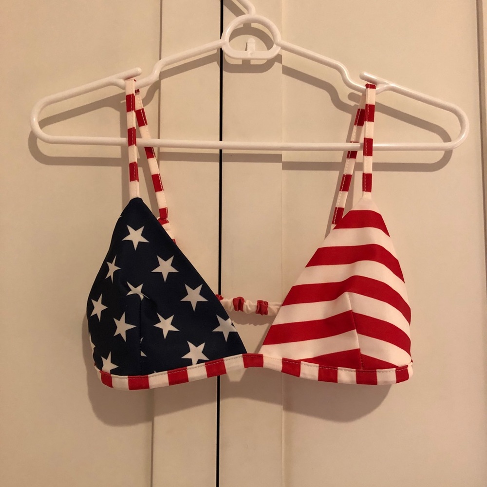 American Flag bikini top!